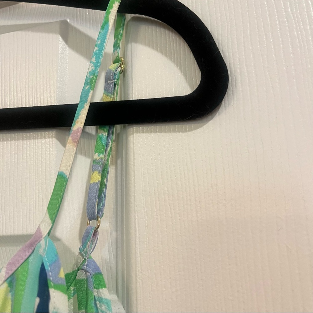 Lilly Pulitzer Alessa Off‑The‑Shoulder Dress • Tropical Multi Print • Size M - Picture 7 of 8